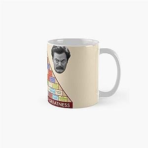 Ron Swanson Pyramid of Greatness Parks and Recreation Classic Mug