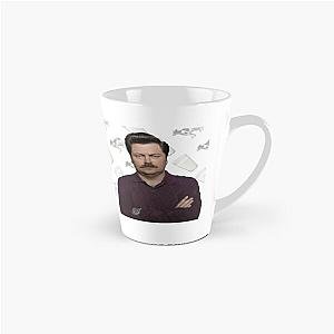 Ron Swanson Parks and Recreation Lying & Skimmed milk Quote Tall Mug