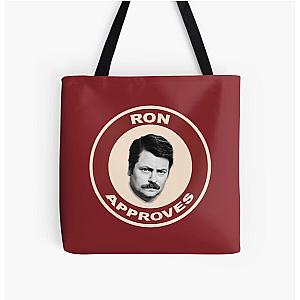 Ron Approves - Parks and Recreation All Over Print Tote Bag