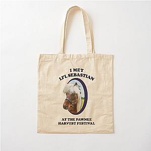 Li'l Sebastian Parks and Rec Cotton Tote Bag