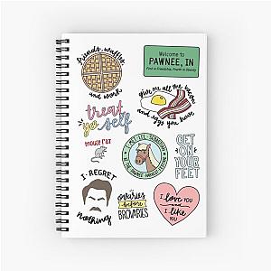 Parks and Recreation TV Show Art Spiral Notebook