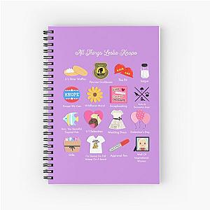 Parks and Rec All Things Leslie Knope Spiral Notebook