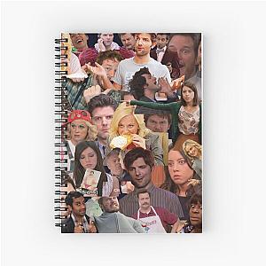 Parks and Recreation collage Spiral Notebook