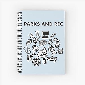 Parks and Recreation Iconography Spiral Notebook