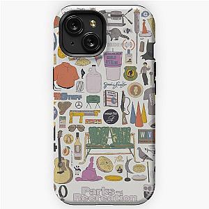 Pawnee Life - Parks and Rec Item Collage  iPhone Tough Case