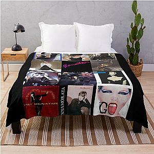 Pat Benatar Album Covers V-Neck Throw Blanket