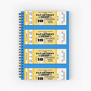 CLASSIC ROCK CONCERT TICKETS - PAT METHENY Spiral Notebook