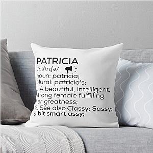 Patricia Name Definition Pillow