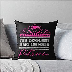 Patricia woman child girl aunt throw pillow