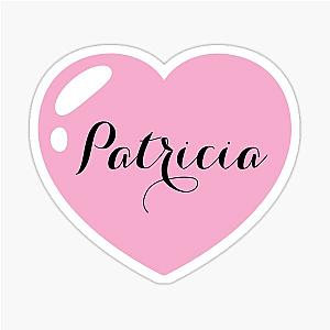 Patricia Name with Pink Heart Sticker