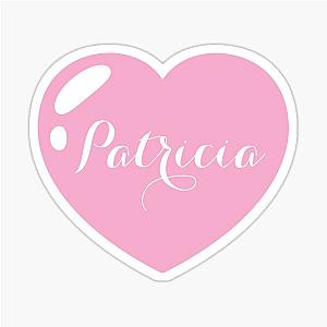 Patricia Name with Pink Heart Sticker