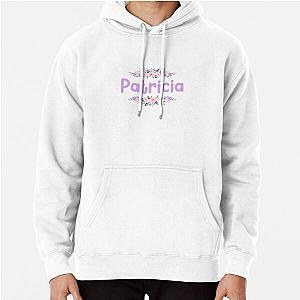 Purple Flower Name Label Pullover Hoodie