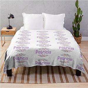 Purple Flower Name Blanket
