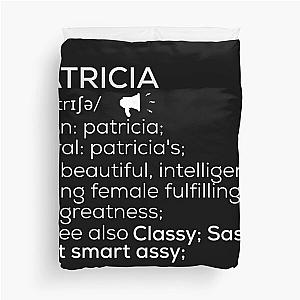 Patricia Name Definition Duvet Cover