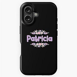 Purple Patricia Name Label - Black iPhone Tough Case