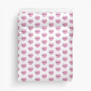 Patricia Name Pink Heart Duvet Cover