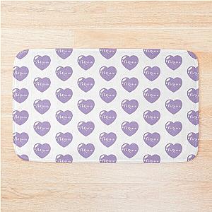 Patricia Name Purple Heart Bath Mat