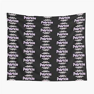 Purple Flower Patricia Name Label Tapestry