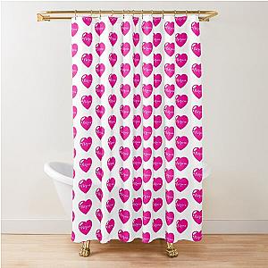 Patricia Name Pink Heart Shower Curtain