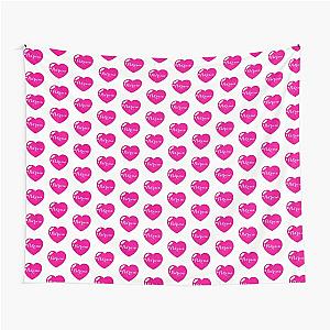 Patricia Name with Pink Heart Tapestry