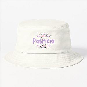 Purple Flower Hat Label Bucket