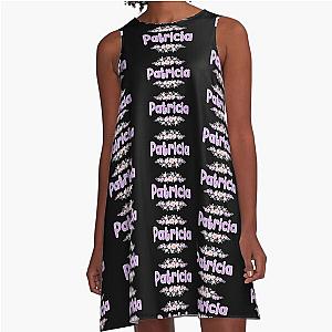 Purple Black A-Line Dress