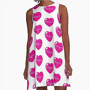 Patricia Name A-Line Dress with Pink Heart