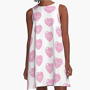 Patricia's Pink Heart A-Line Dress