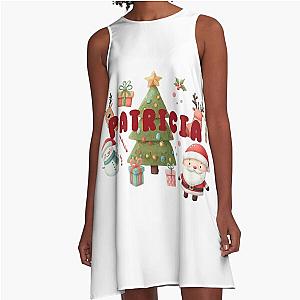 Christmas Name Patricia - Personalized A-Line Dress
