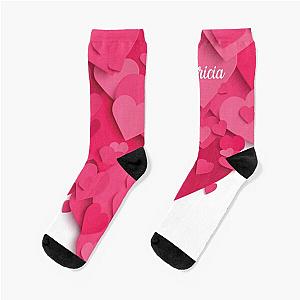 Love Romantic Birthday Gift Name for Girlfriend Patricia Socks