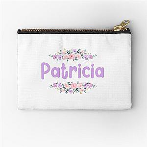 Purple Patricia Zipper Pouch