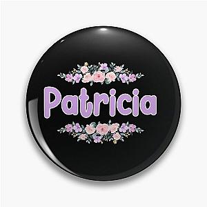 Purple Flower Name Label
