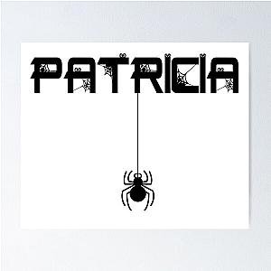 Patricia woman girl web funny spider poster