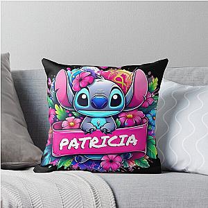 Stitch Patricia Name Throw Pillow