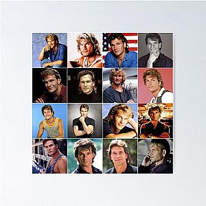 Patrick Swayze Photo Collage Poster