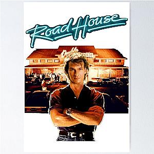 Roadhouse Patrick Swayze Retro 80's Movie Poster