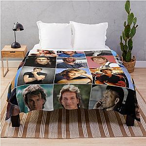 Patrick Swayze Photo Collage Throw Blanket