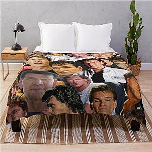 patrick swayze photo collage Throw Blanket