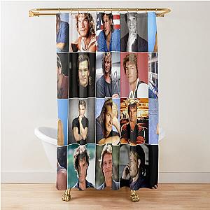 Patrick Swayze Photo Collage Shower Curtain