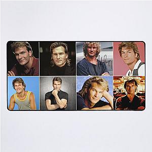 Patrick Swayze Photo Collage Desk Mat