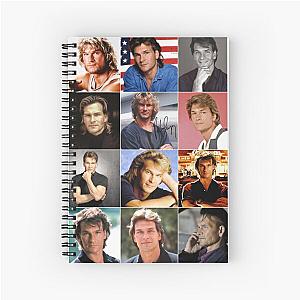 Patrick Swayze Photo Collage Spiral Notebook