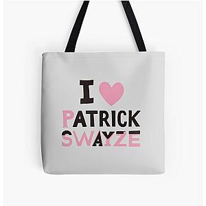 I Love Patrick Swayze All Over Print Tote Bag