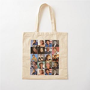 Patrick Swayze Photo Collage Cotton Tote Bag