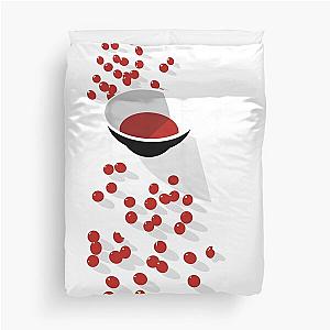 McCartney I Cherries on Light background  Duvet Cover