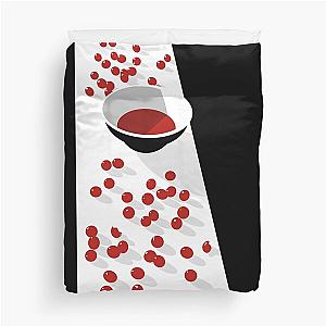 McCartney I Cherries on Dark background Duvet Cover