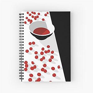 McCartney I Cherries on Dark background Spiral Notebook