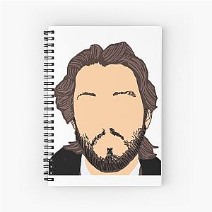 Paul McCartney Illustration Spiral Notebook