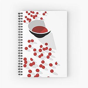 McCartney I Cherries on Light background  Spiral Notebook