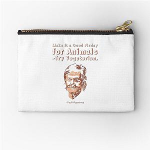 Paul McCartney Vegan quotes Zipper Pouch