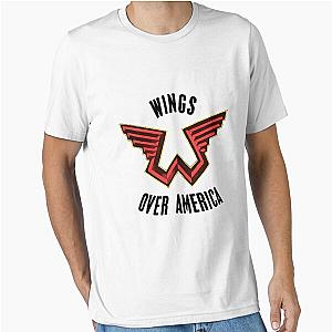 Vintage 1976 Paul McCartney Wings Tour Band Essential T-Shirt